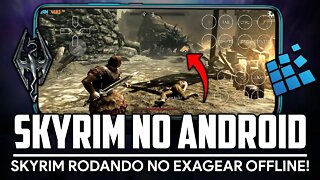 COMO JOGAR SKYRIM OFFLINE NO SEU ANDROID COM EXAGEAR! | Exagear Windows Emulator Skyrim