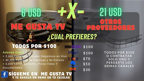 Me Gusta TV & Otros proveedores