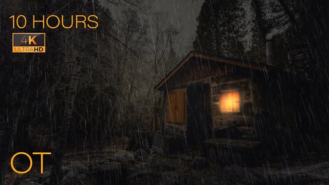 STORMY NIGHT in the ALPS to FALL ASLEEP FAST | Thunder & Rain Sounds Ambience | 10 HOURS