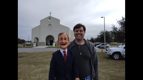 Vance Dykes & George H. W. Bush At St. Rose Of Lima Catholic Church