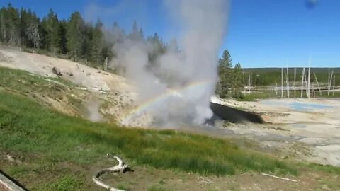 Ledge Geyser - steam phase