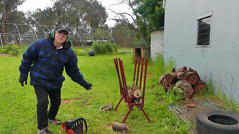 Frank McKay chainsaw , one more blast for the year.