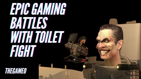 Game fighting scene of toilet funny moments 😄 😆 flying game