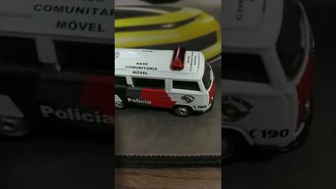 carro de polícia Kombi em miniatura #kombi #police #miniaturas