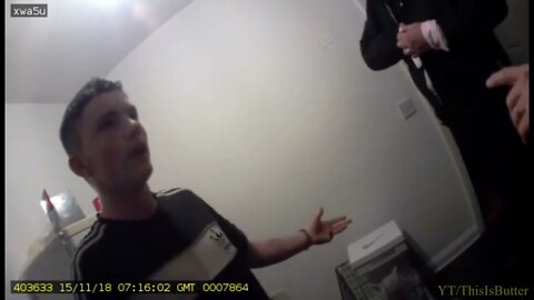 Bodycam of Declan Lancaster getting arrested following death of Patryk Mortimer