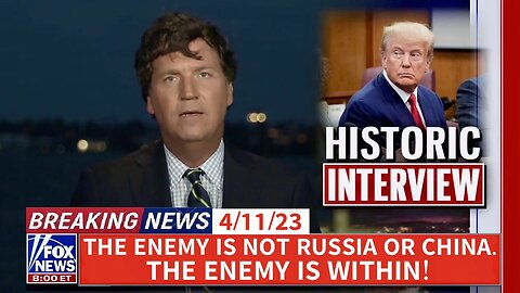 PART 1: President Trump's Sit-Down with Tucker Carlson (Aired 4/11/23) — Full Episode | First Interview Since the Arrest!