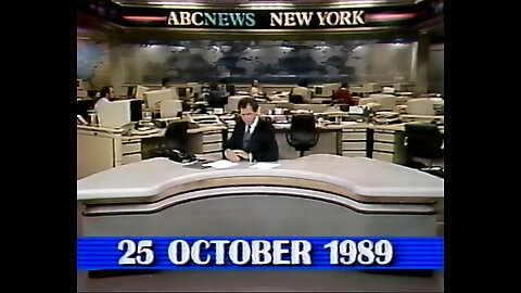 October 25, 1989 - Peter Jennings Evening News (Complete with Ads)