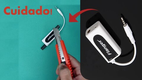 INTERFACE DE ÁUDIO PARA CELULAR FLANGER FC 21 UNBOXING, CUIDADO! #SHORTS