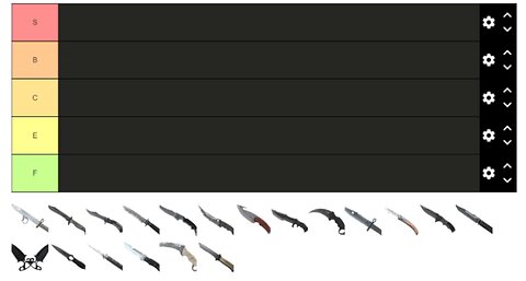 CSGO knife tier list 2023