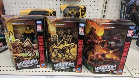 *Rodimusbill New Toy Sighting* Kingdom Deluxe Warpath , Blackarachnia, Paleotrex, Core Class Prime