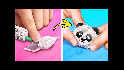 DIY Nano Tape Bubble Fidget Toy 🎨 Cool Crafts And Amazing Hacks For Your Kids 🐼