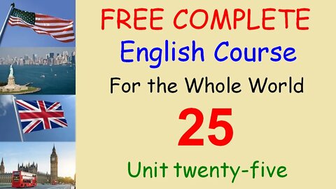 The present simple affirmative - Lesson 25 - FREE COMPLETE ENGLISH COURSE FOR THE WHOLE WORLD