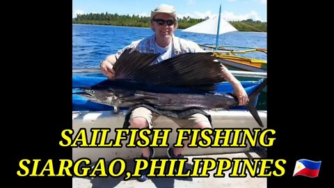 FISHING FOR SAILFISH MY HUSBAND FOUGHT FOR NEARLY AN HOUR WITH THIS FISH SIARGAO,PHILIPPINES 🇵🇭