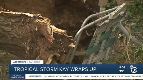 After a week of weather whiplash, Tropical Storm Kay is finally wrapping up