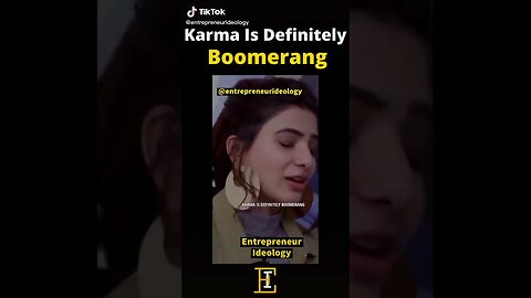 Karma Is Definitely A Boomerang tiktok entrepreneurideology