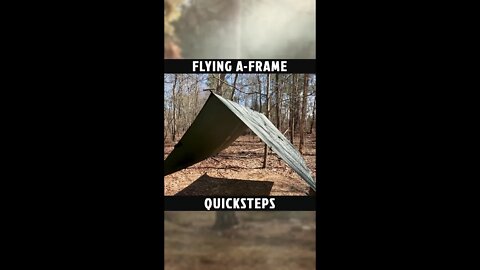 Flying the Tarp: A-Frame Quicksteps #Shorts