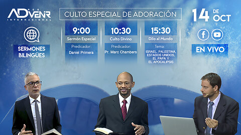 Culto Sábado Especial 14 Octubre 2023 - Daniel Primera y Pr. Marc Chambers