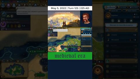 #oneturnadaychallenge #civ6 – Turn 125 - NITER! #shorts