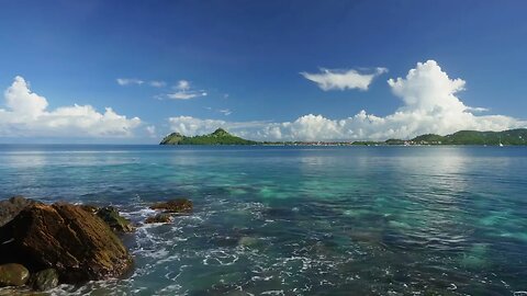 3 hrs Of The Serene Ocean Waves Sounds With A Magnificent View - Nature ASMR