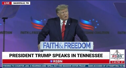 Trump: We Worship God, NOT Government