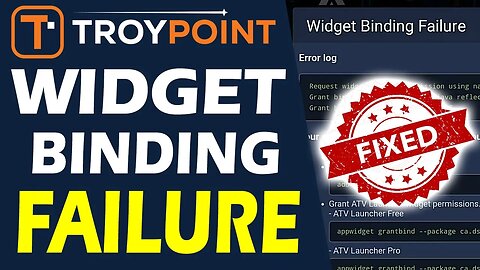 Fix Binding Widget Failure Error in ATV Launcher & Wolf Launcher