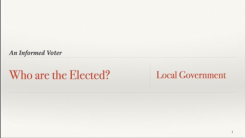 Who are the Elected? Local Government - Linn, Benton & Marion Counties - Skeet Arasmith