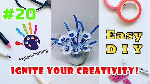 Easy DIY Flowers from Common Supplies #20