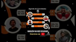 Agenda Convidados Semana Estreia Podcast #shorts