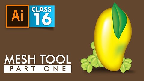 Adobe Illustrator - Mesh Tool Part 1 - Class 16 - Urdu / Hindi