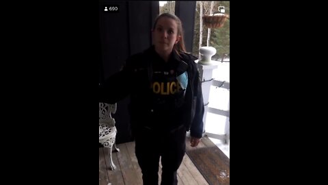 Ontario Police Show Up To Women's House After Monitoring Her To Tell Her This...