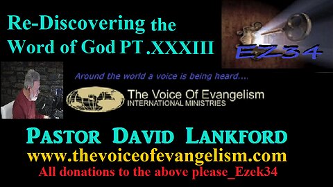 Re-Discovering The Word of God Pt.XXXIII--PastorDavidLankford