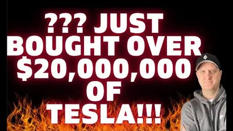 🔥🔥THEY JUST BOUGHT OVER $20,000,000 Of Tesla Stock! Tesla Stock Price Prediction! {How To Invest}