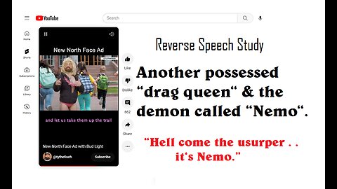 Reverse Speech Study; The drag queen & the demon called “Nemo"