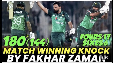 Match Wining Knock By Fakhar Zaman