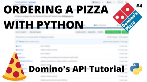 Ordering a Pizza with Python - Tutorial 4 - Payment Information