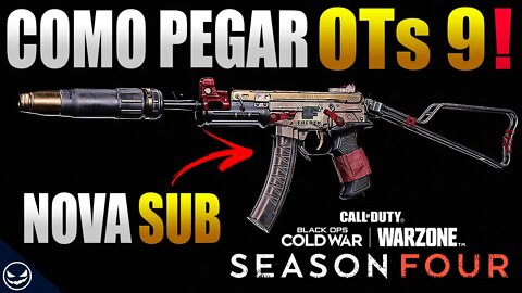 Como Pegar a Nova Sub OTs9 no (Warzone ,Multiplayer Coldawar ou Zombies)