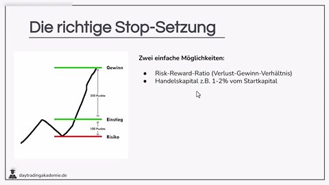 Die Stop Loss Order - Weniger Risiko beim Trading mit Aktien und CFDs