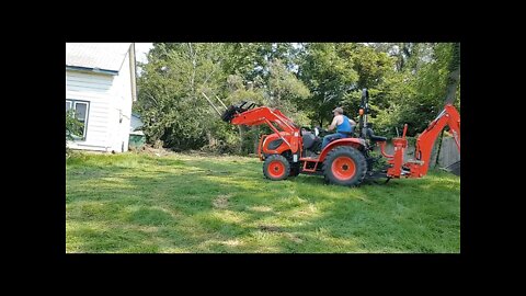 Cleaning up Trees I Dropped on Fence and Fixing Property Line Issue.