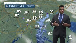 WMAR-2 News Patrick Pete's Monday forecast