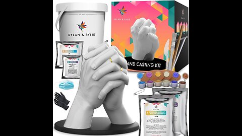 Plaster Hand Mold Casting DIY Kit for Adults and Kids