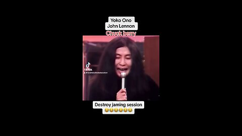 Yoko Ono destroys jamming sessions