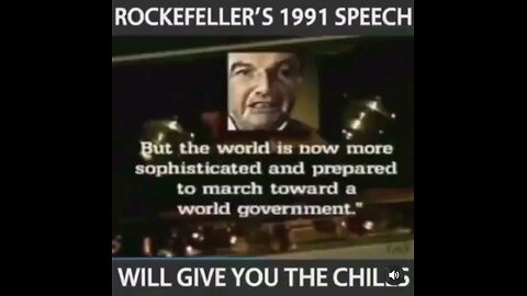 (Must watch) Old crusty POS David Rockefeller’s 1991 speech will give you the Chills