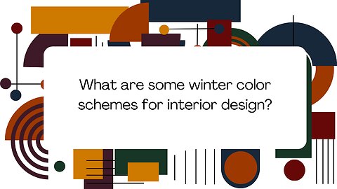 What are some winter color schemes for interior design?