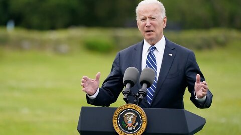 Joe Biden holds press conference at NATO headquarters, Brussels