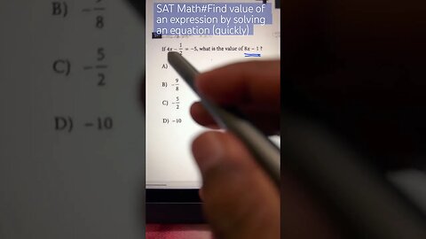 Find the expression quickly for given algebraic equation #youtubeshorts #mathtrick #satmath