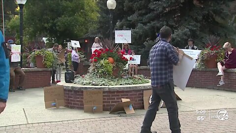 Demonstrators call for changes within Idaho Springs Police Department