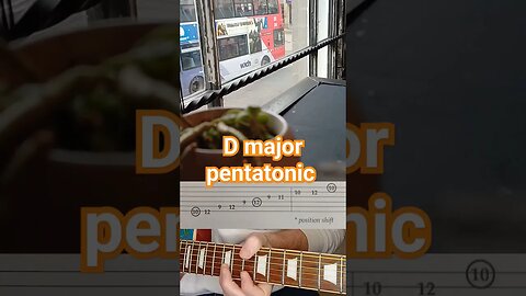 guitar scale of the day: D Major Pentatonic