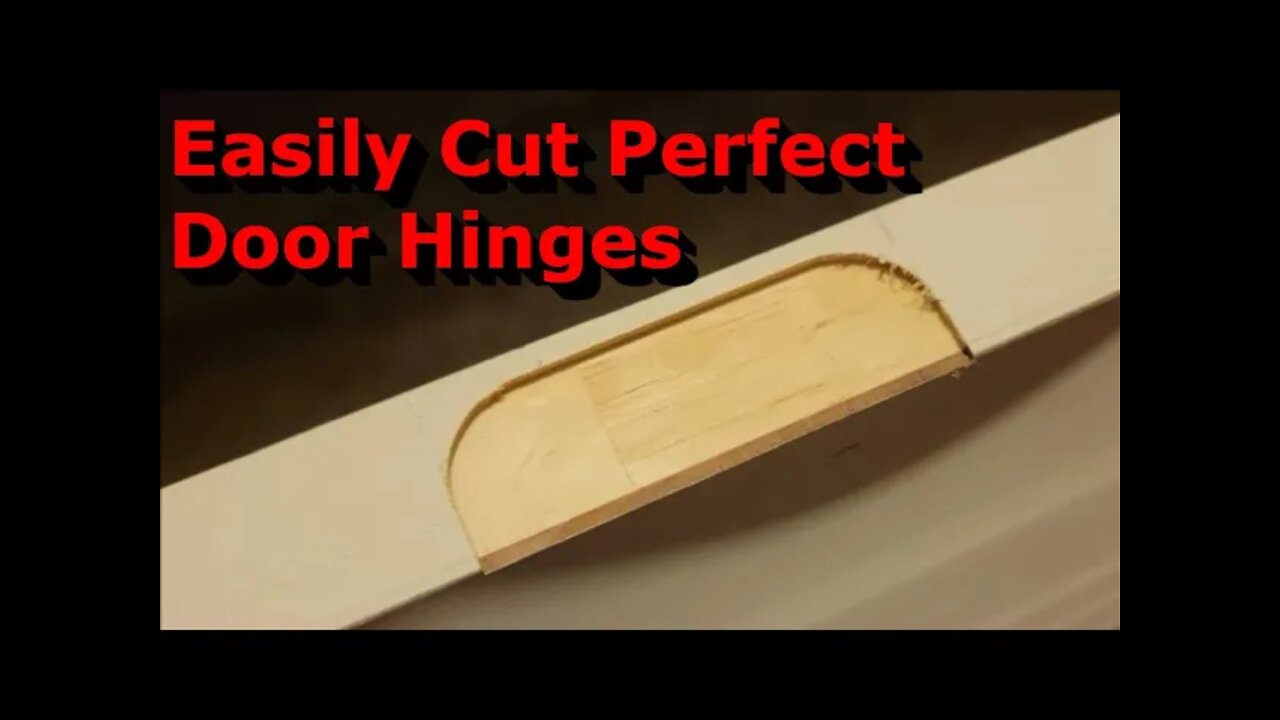 How to Cut Perfect Door Hinges Fast and Easy Ryobi Door Hinge Template