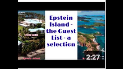 Epstein Island - the Guest List - a selection