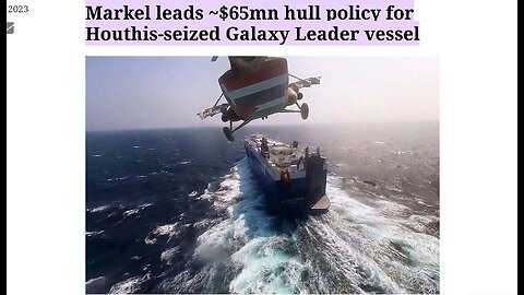 Like I said it's was staged Yemen’s Houthi rebels raid of Israeli ship $65m Insurance policy scam